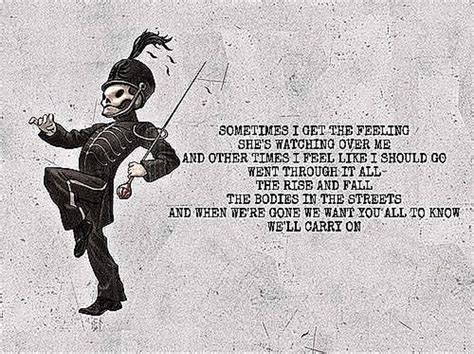 Sep 12, 2006 · Welcome to the Black Parade Lyrics: When I was a young boy, my father / Took me into the city to see a marching band / He said, "Son, when you grow up, would you be / The savior of the broken,... 